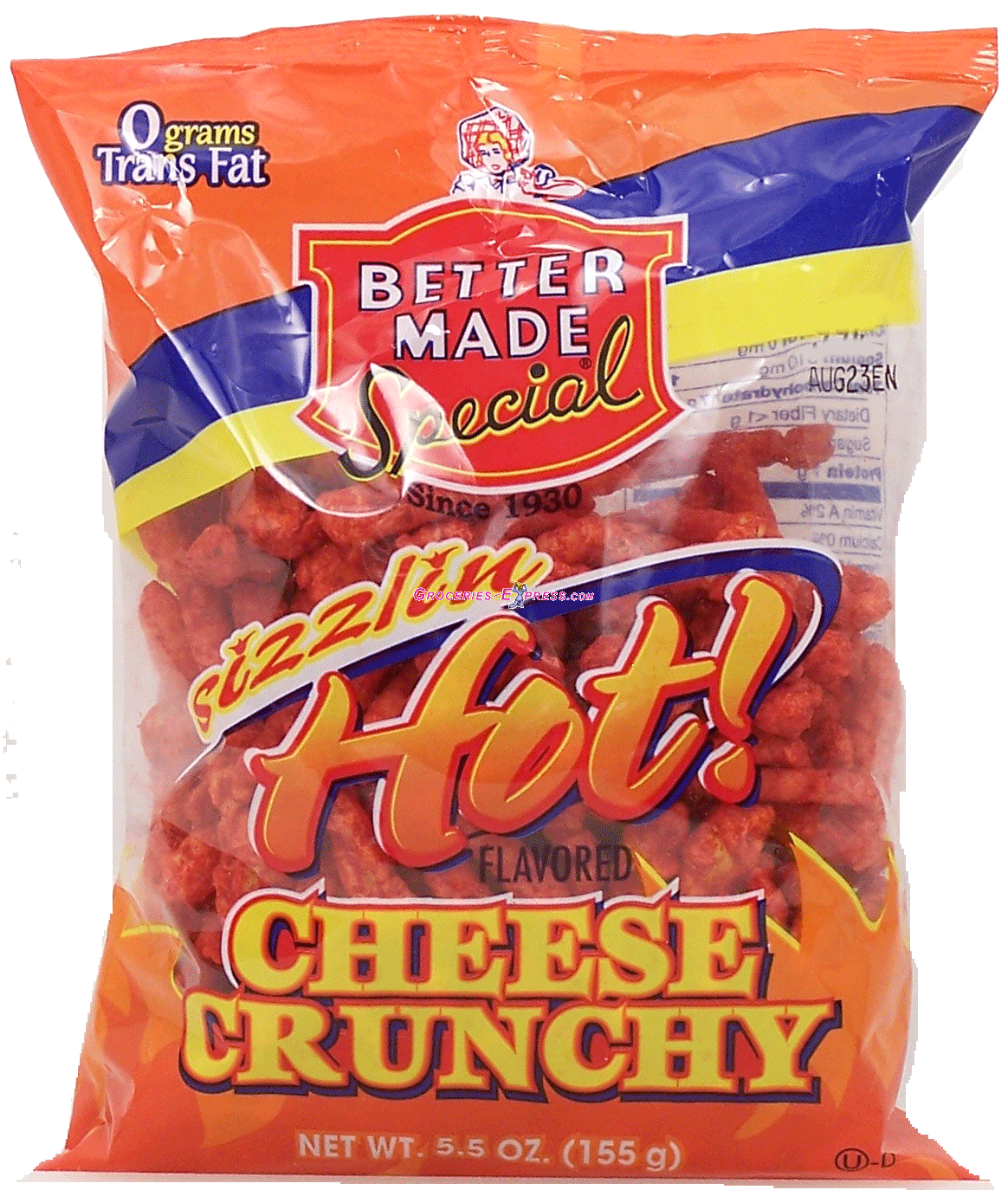 Better Made&nbsp;&nbsp;sizzlin hot! flavored cheese crunchy Full-Size Picture